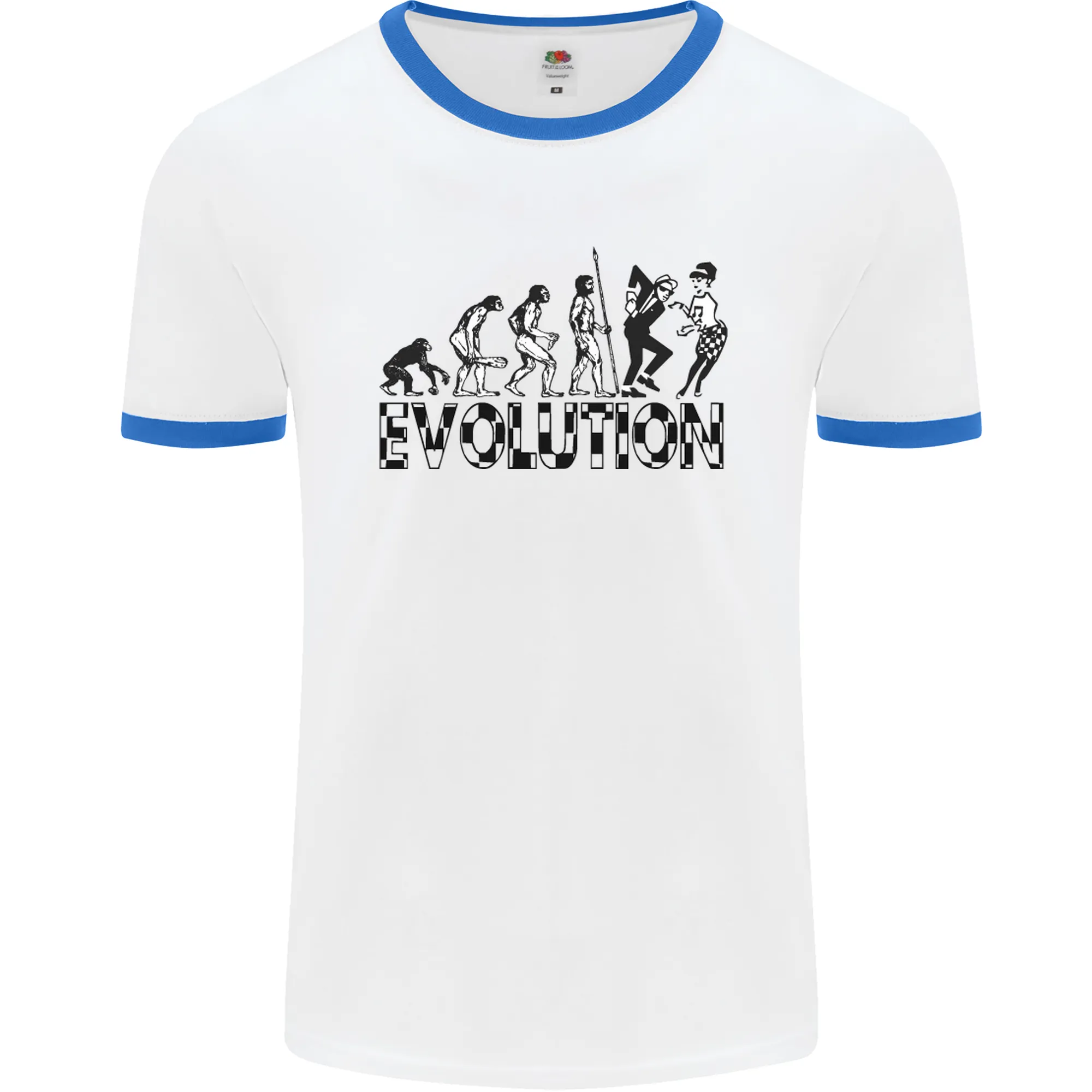 2 Tone Evolution Music 2Tone SKA Mens Ringer T-Shirt