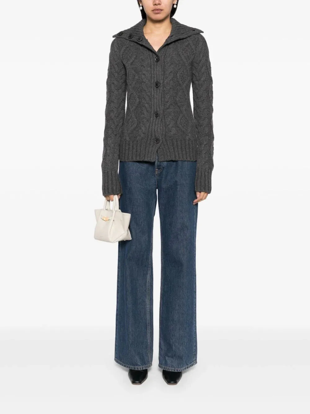 Allegra Sweater in Dark Grey Melange