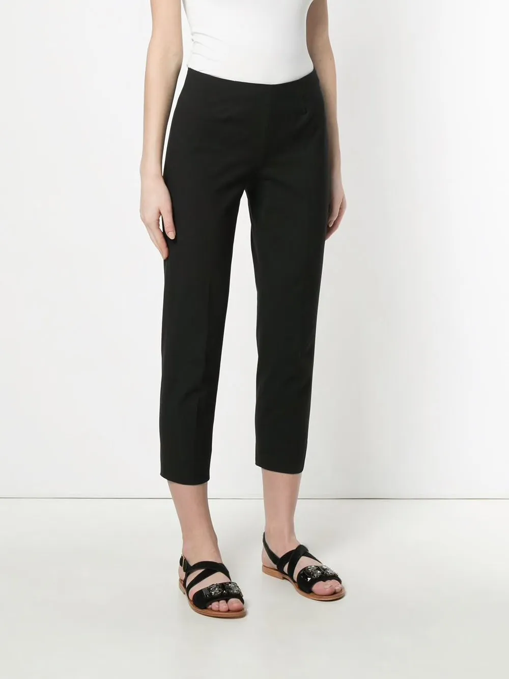 Audrey Pant - Black Cotton - sizes 38, 40 and 50 only