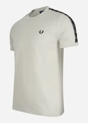 Contrast tape ringer t-shirt - limestone black