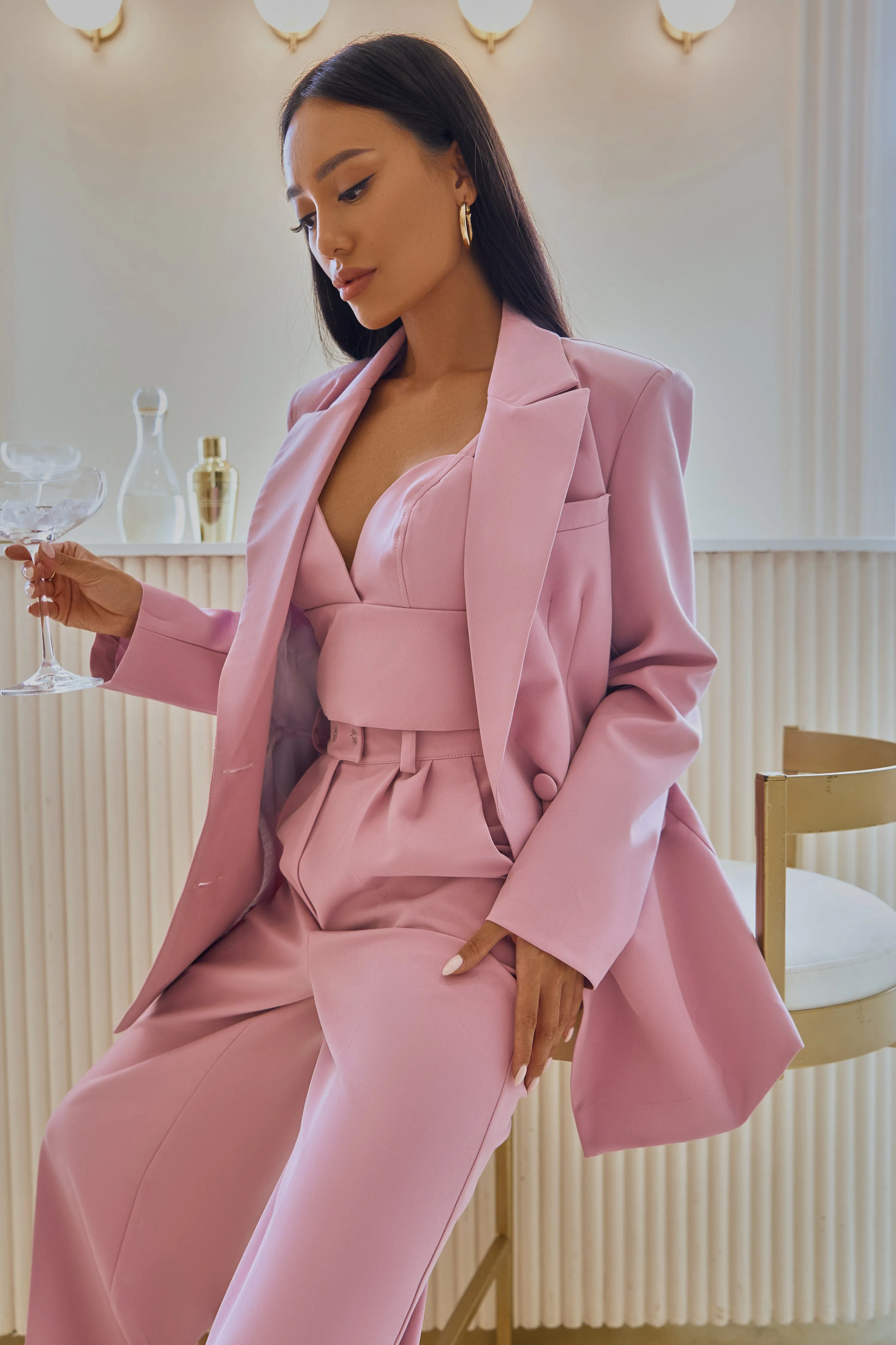Crimson Double Breasted Suit 3-Piece