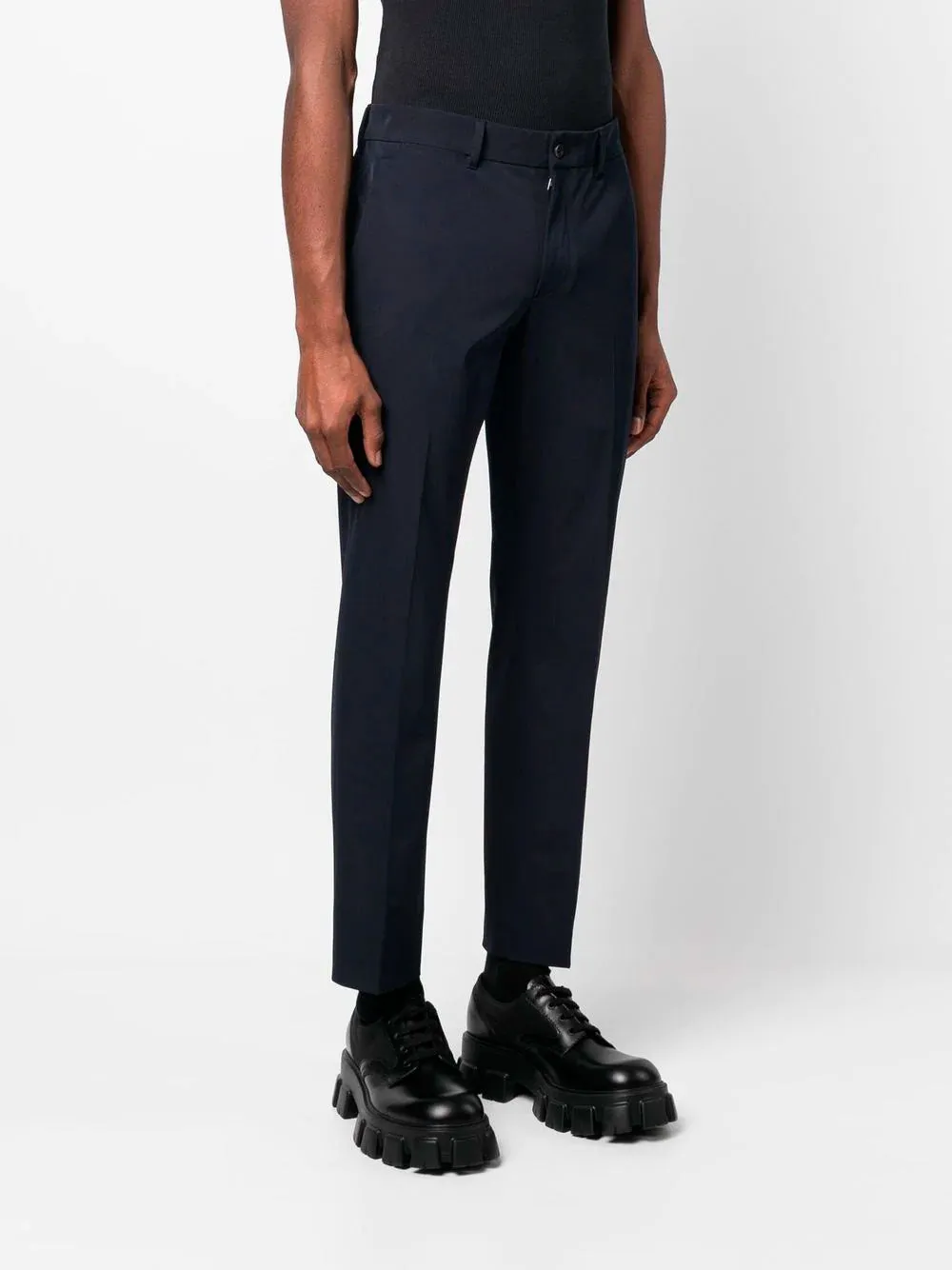Cropped tailored trousers