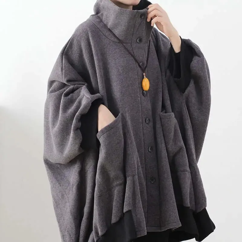 Elegant Vintage Winter Jacket with Oversized Fit