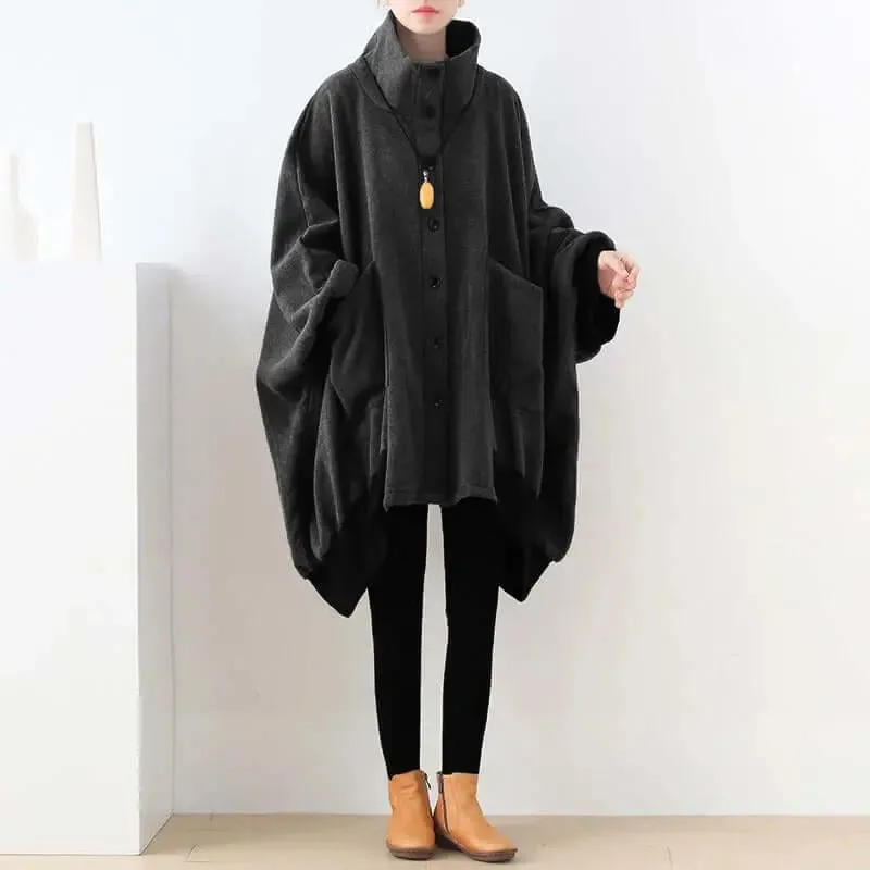 Elegant Vintage Winter Jacket with Oversized Fit