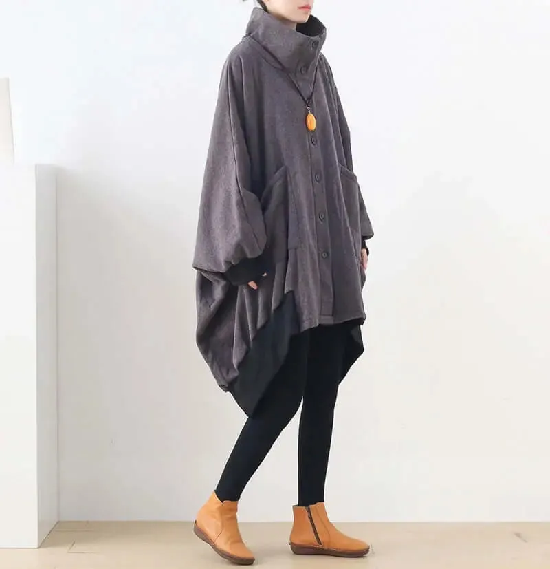 Elegant Vintage Winter Jacket with Oversized Fit
