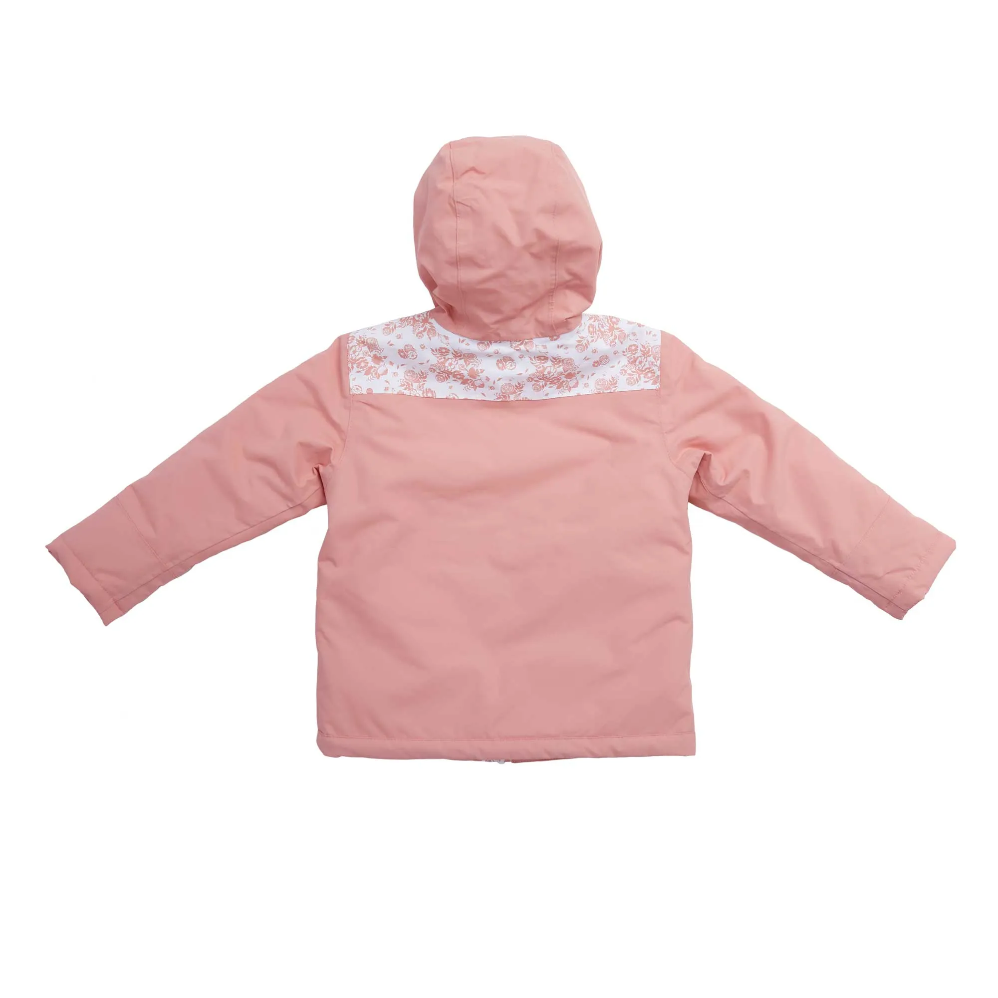 English Floral Ascent Coat in New England Red