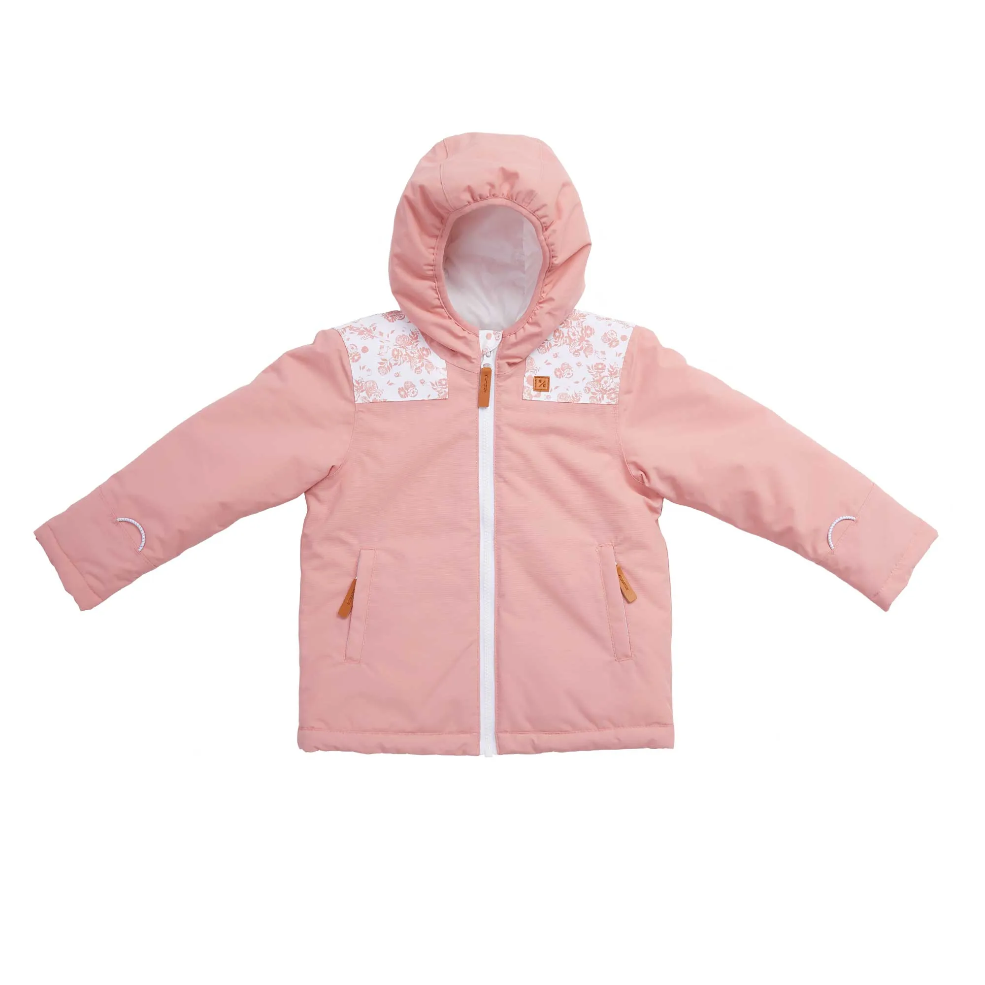 English Floral Ascent Coat in New England Red
