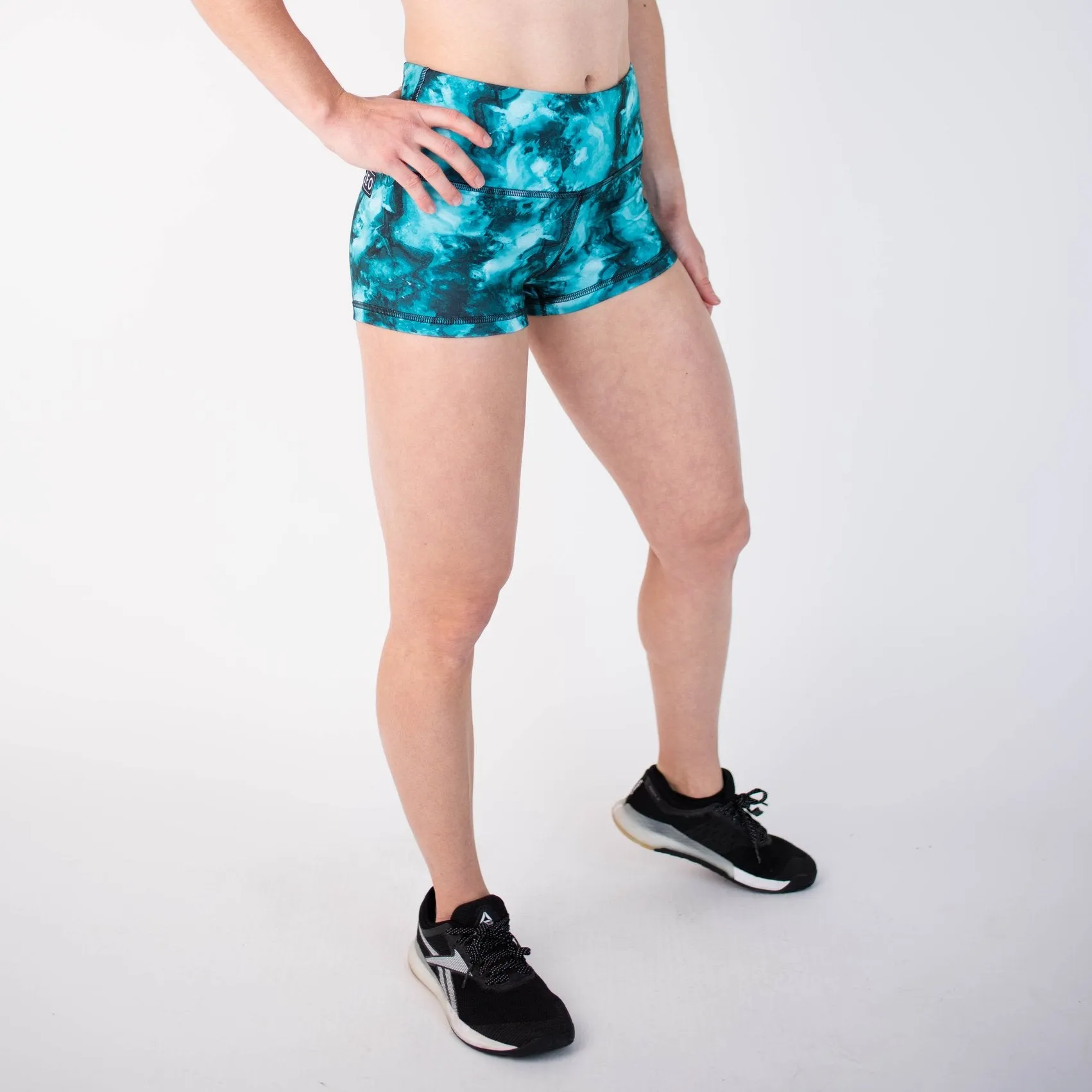 FLEO Turquoise Stone Shorts (High-rise Original)