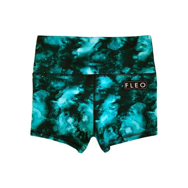 FLEO Turquoise Stone Shorts (High-rise Original)