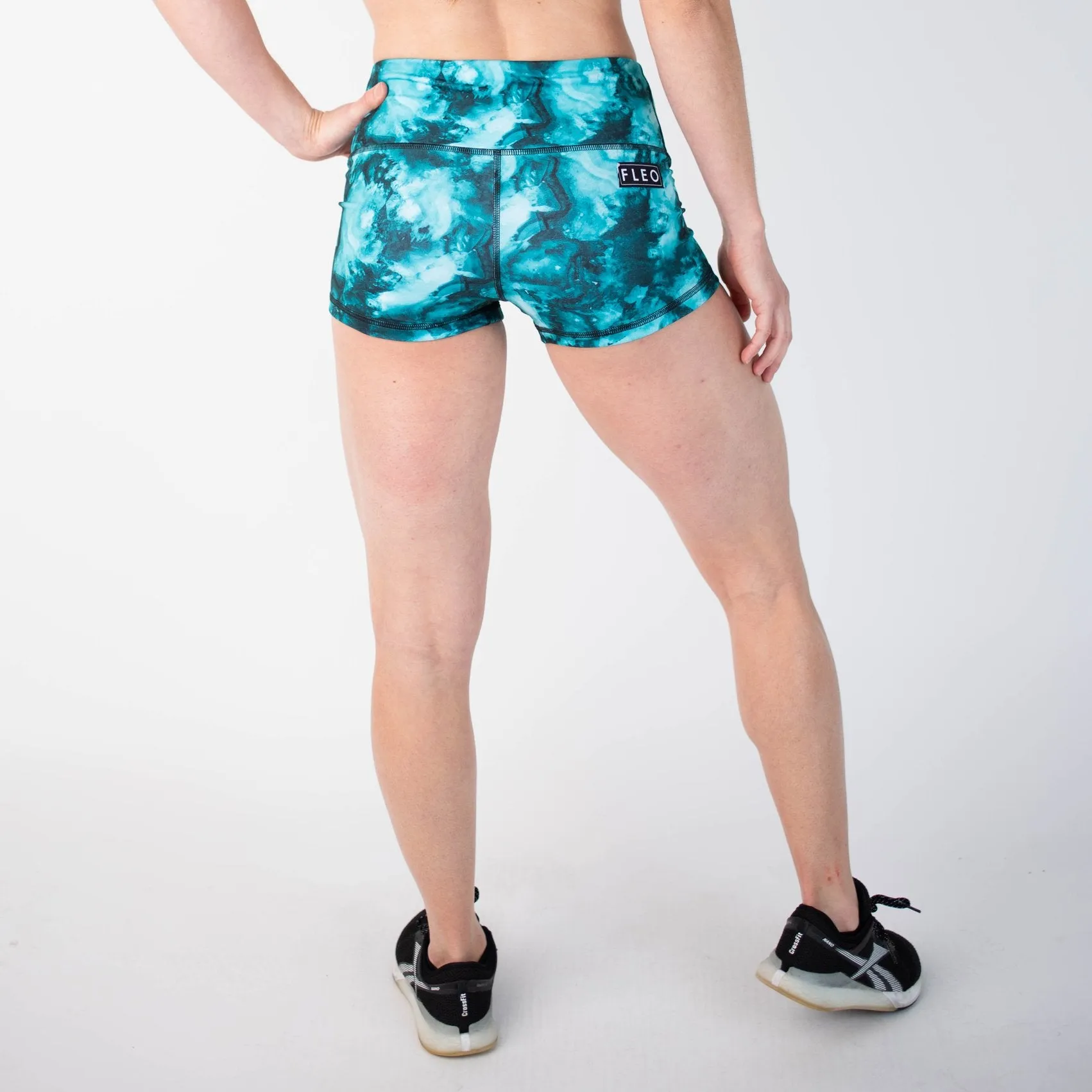 FLEO Turquoise Stone Shorts (High-rise Original)