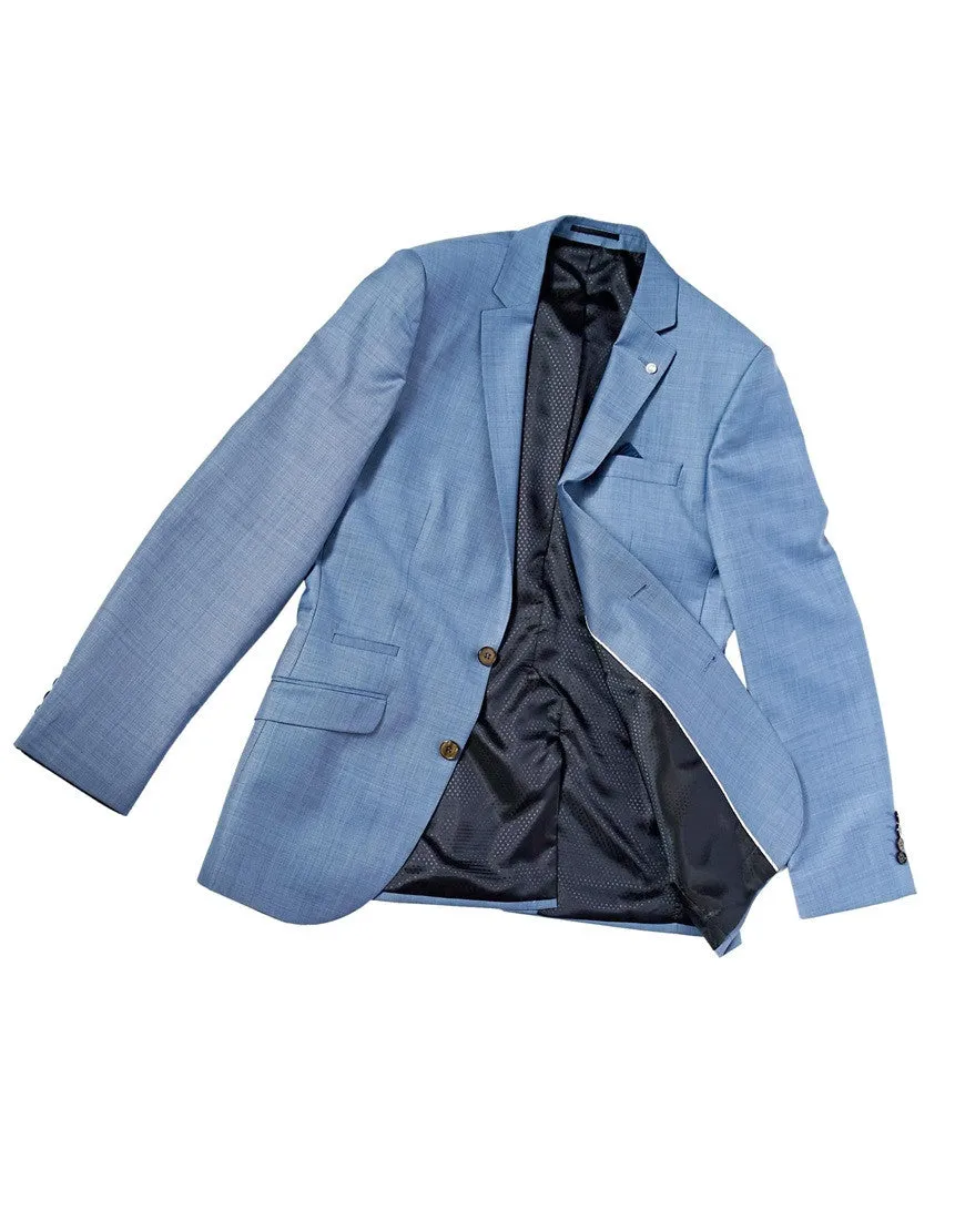 Light Blue Slim Suit Jacket