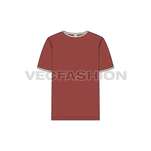 Mens Round neck Ringer Tee