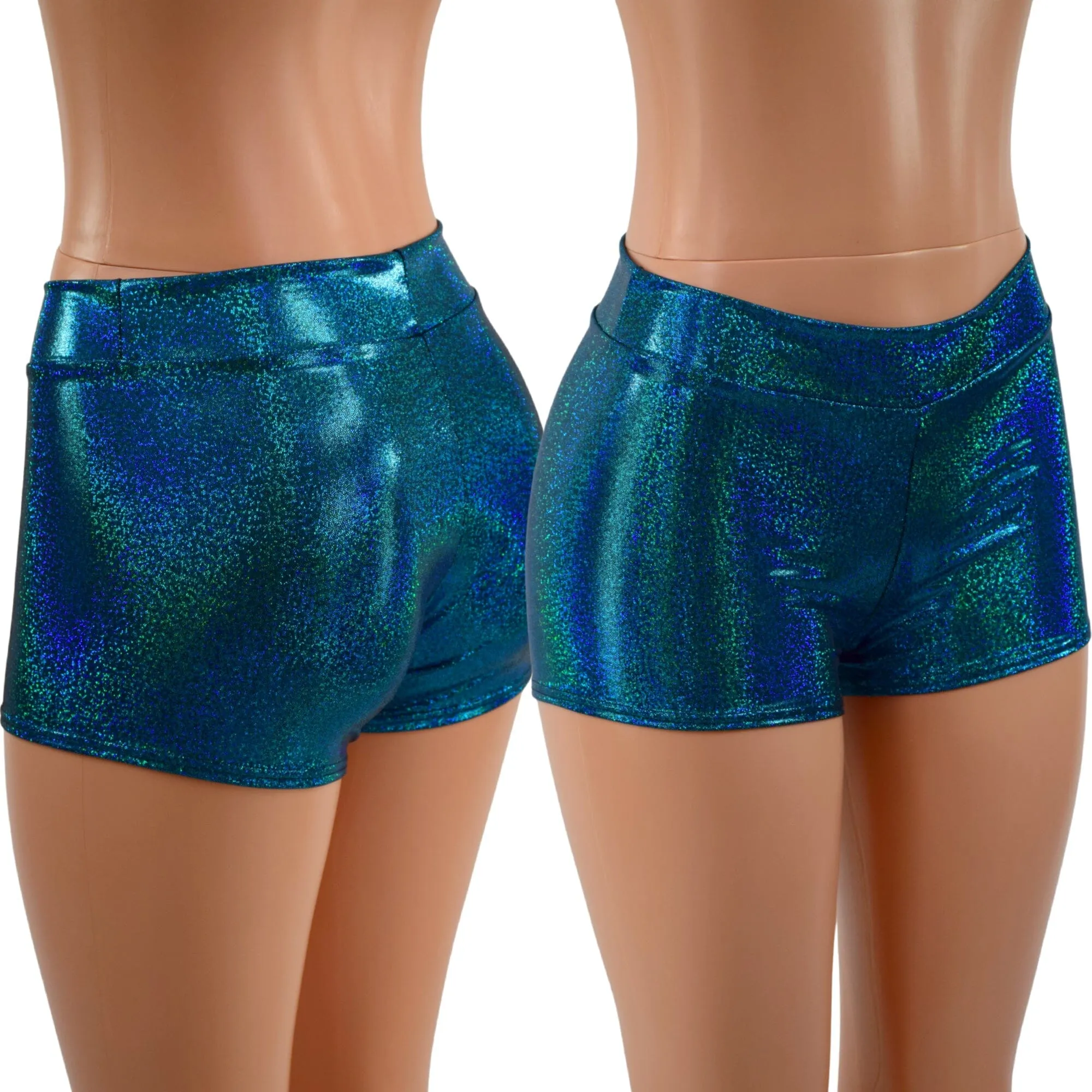 Midrise Shorts in Ocean Sparkle
