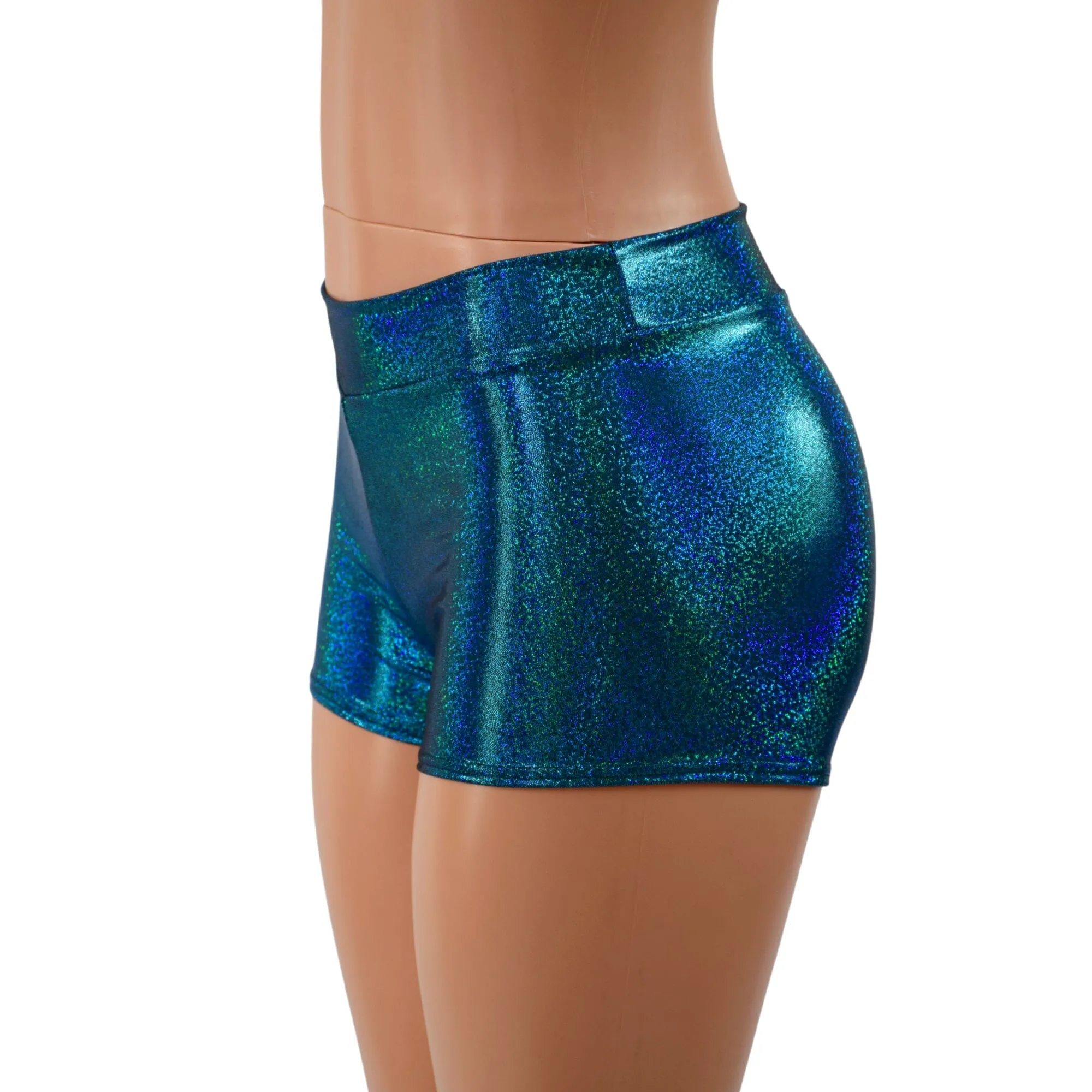 Midrise Shorts in Ocean Sparkle