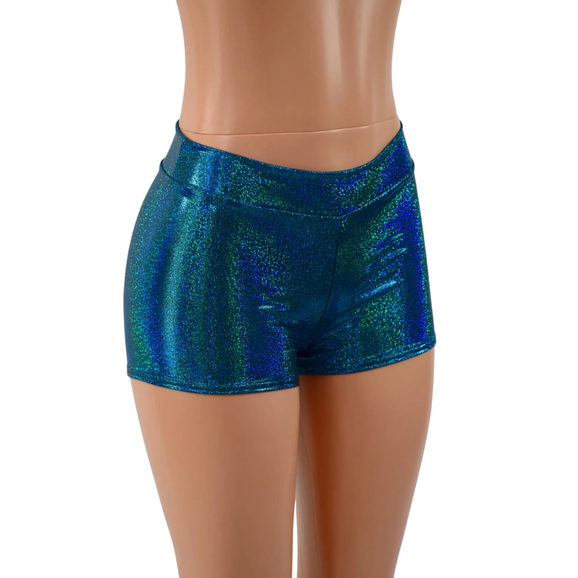 Midrise Shorts in Ocean Sparkle