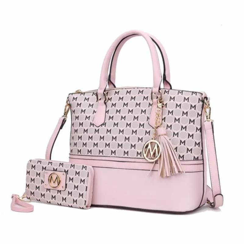 Print Women Tote Bag with matching Wristlet