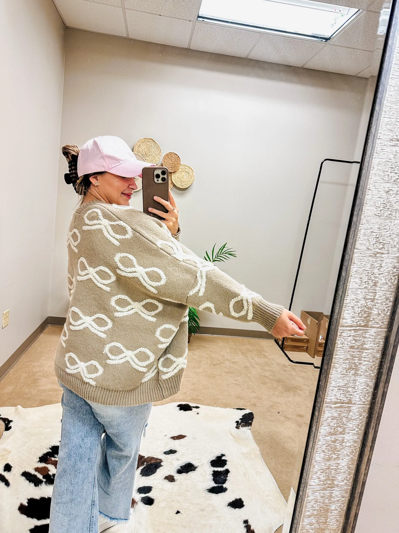 Put A Bow On It Sweater Cardigan -2 Colors