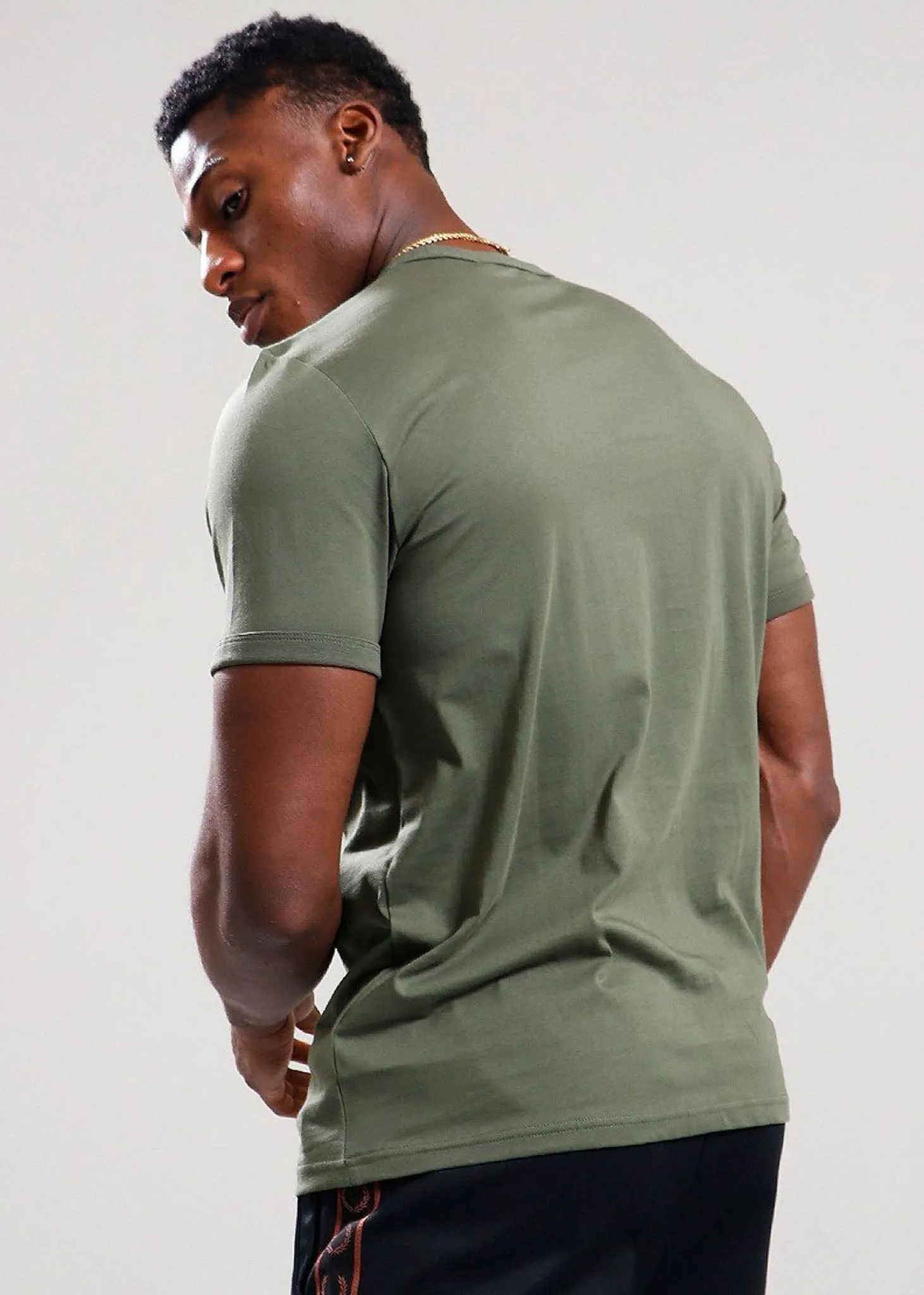 Ringer t-shirt - laurel wreath green