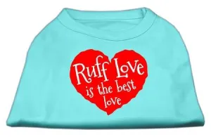 Ruff Love Screen Print Shirt Aqua Sm (10)