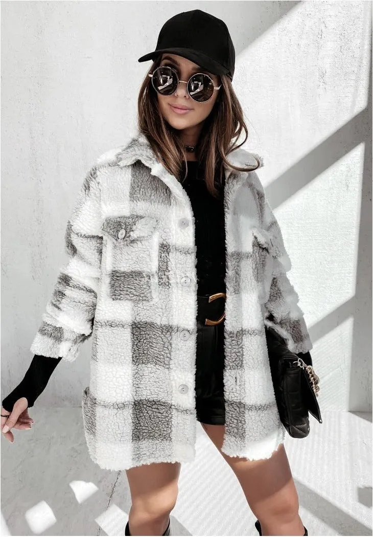 Savanna Serenade Plaid Coat