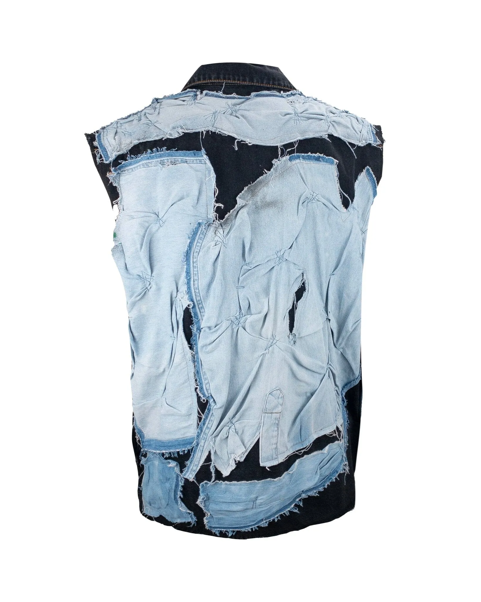 Shirt Over Denim Sleeveless