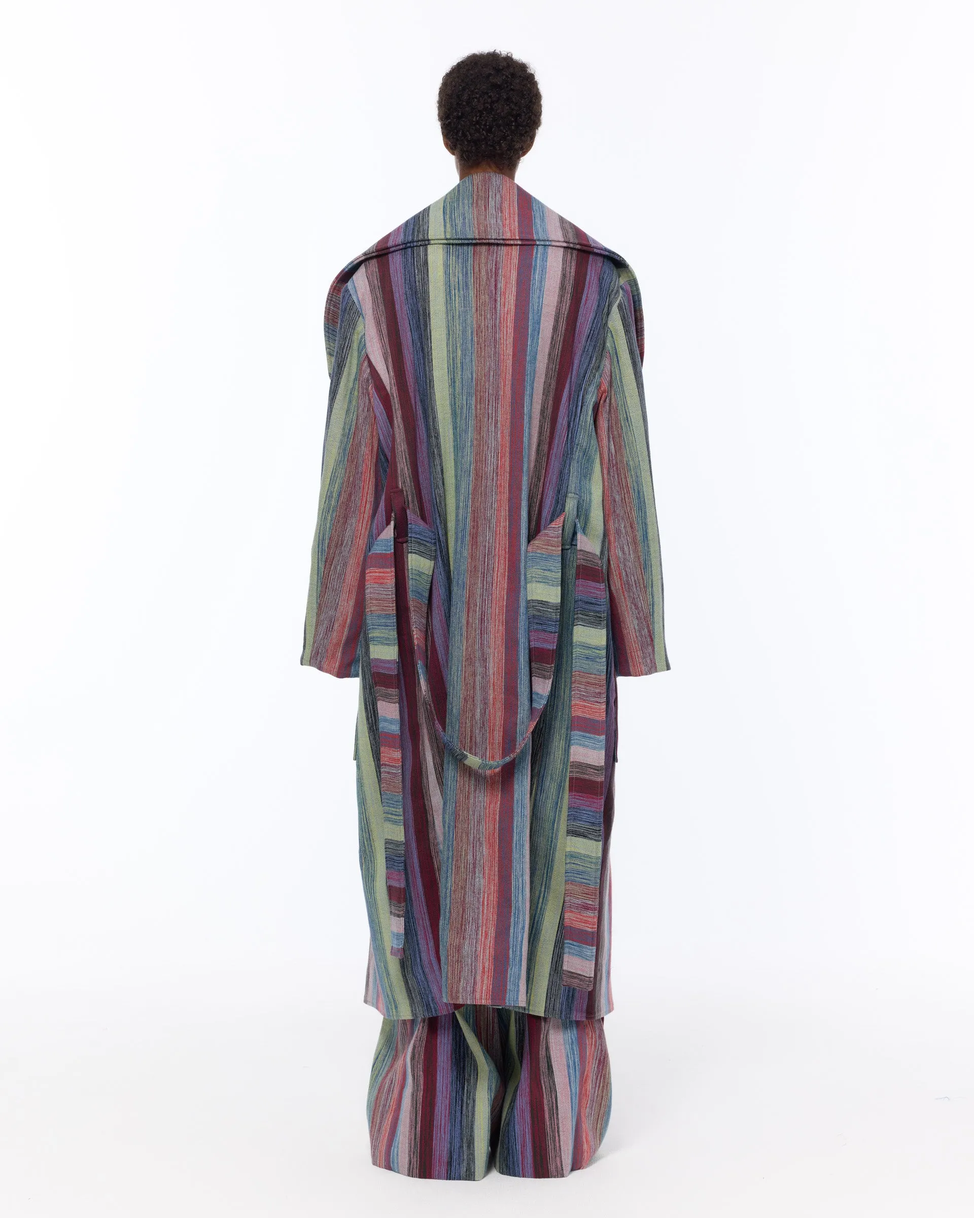 The Double Lapel Overcoat : Stripe 198