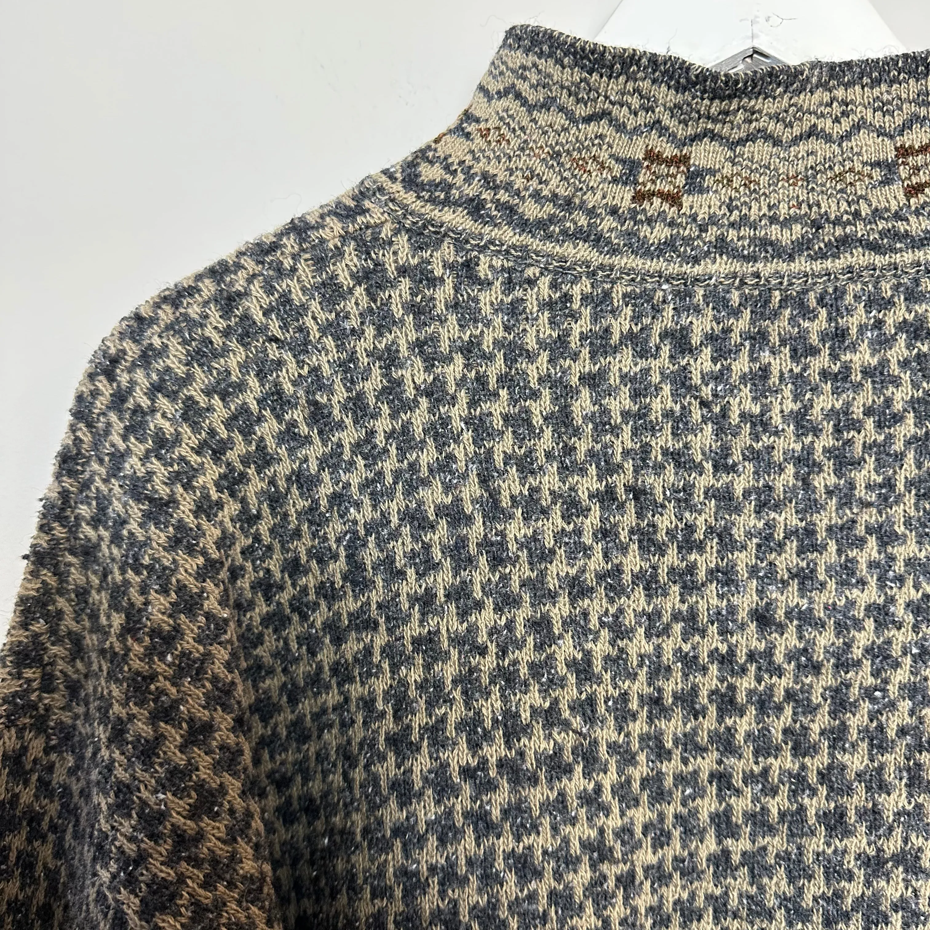 Vintage 90s TSR Outdoors Half Zip Grandpa Sweater Chunky Knit Pullover Medium