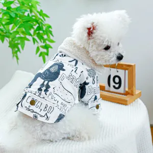 Winter Elegance: Plush Lapel Padded Coat with Drawstring Buckle for Small to Medium Dogs - Stylish Warmth for the Cold Season