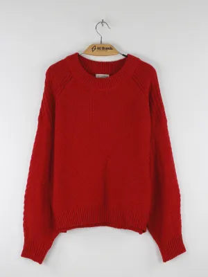 Women's Knitted Sweaters,Red